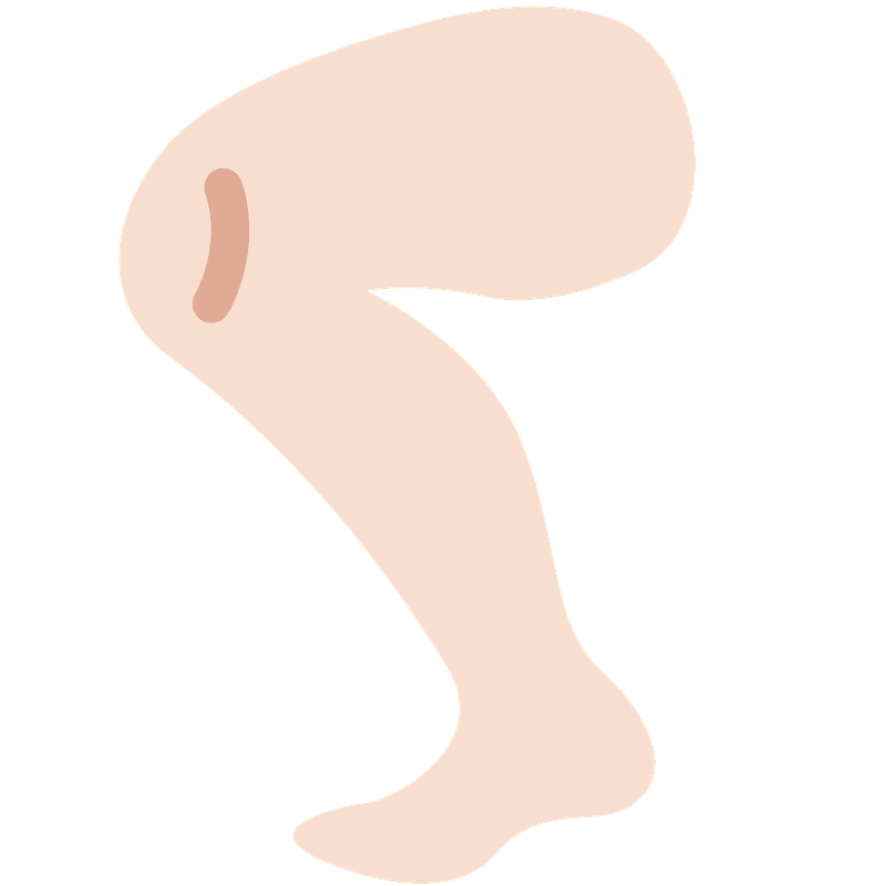 Warna kulit cerah tungkai