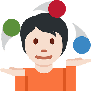 Person juggling