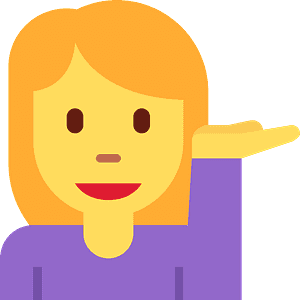 Woman tipping hand