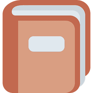 Notebook with decorative cover