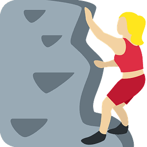 Woman climbing