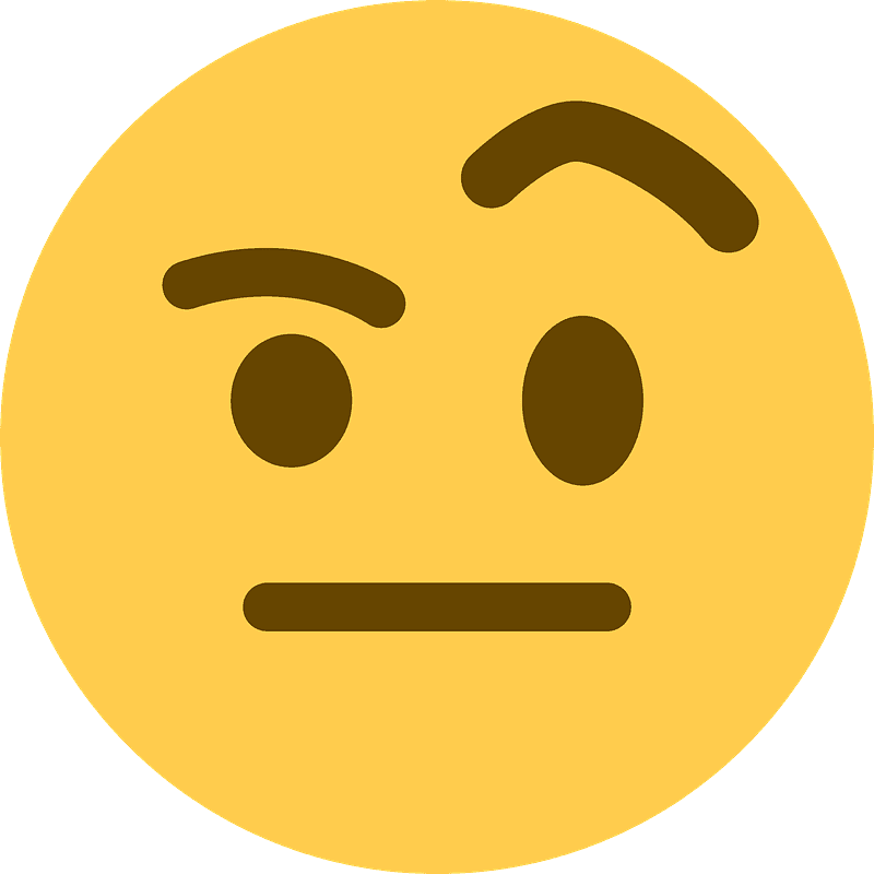 Face with raised eyebrow