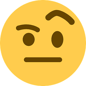 Face with raised eyebrow