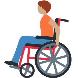 Person in manual wheelchair