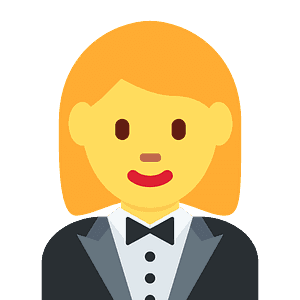 Woman in tuxedo