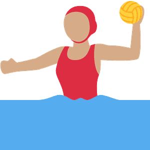 Woman playing water polo