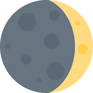 Waxing crescent moon