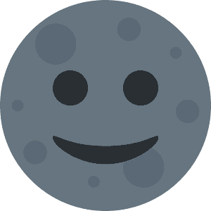 New moon face