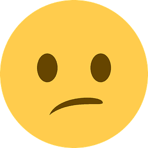 Confused face