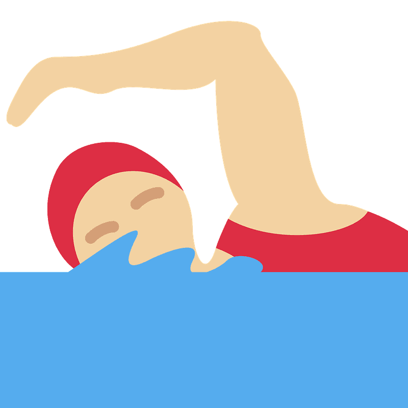 较深肤色 女生游泳