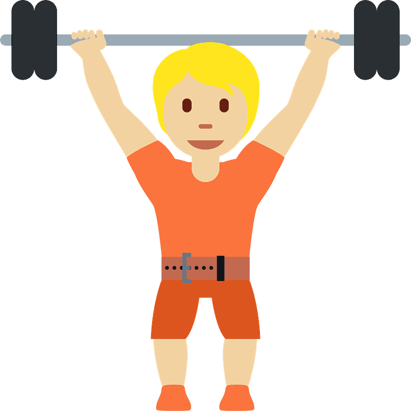 Person lifting weights