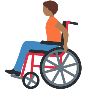 Person in manual wheelchair