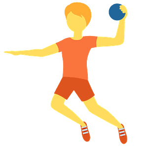 Person playing handball