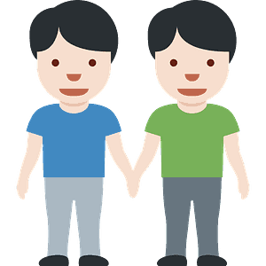 Men holding hands