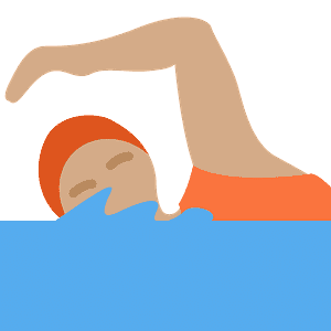 Person swimming