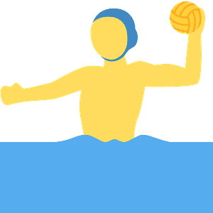 Man playing water polo