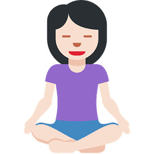 Woman in lotus position