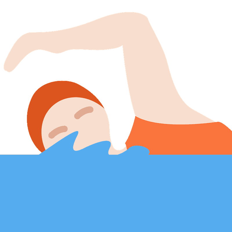 Person swimming