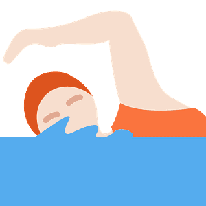 Person swimming