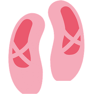 Ballet shoes - Free vector emoji on creazilla.com