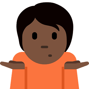 Person shrugging