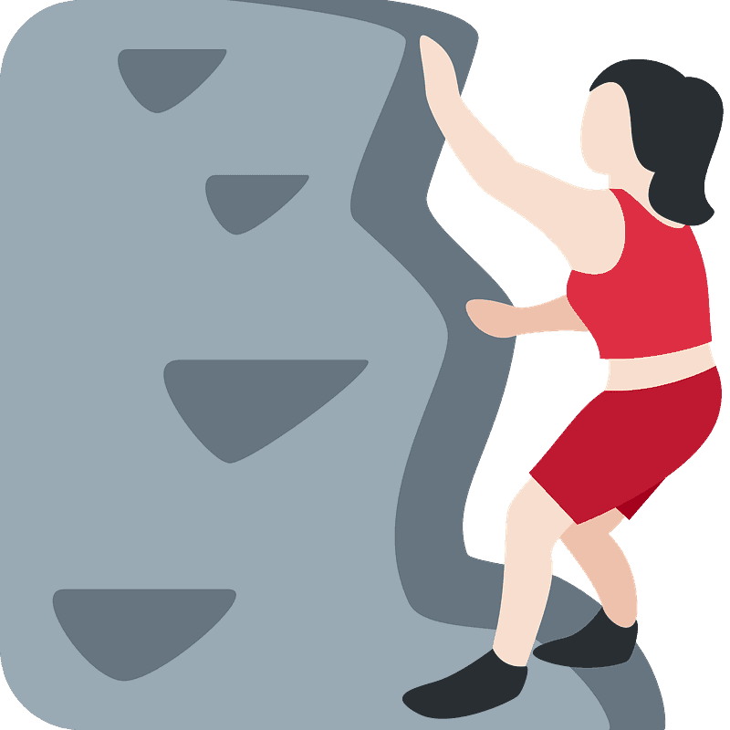Woman climbing