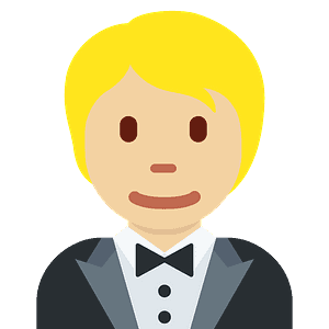 Person in tuxedo