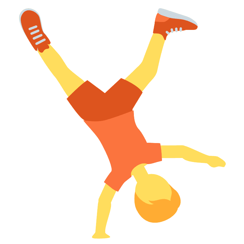 Person cartwheeling