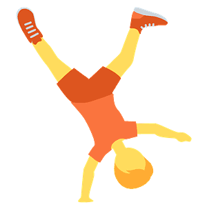 Person cartwheeling