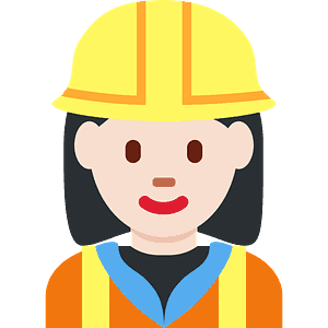 Woman construction worker