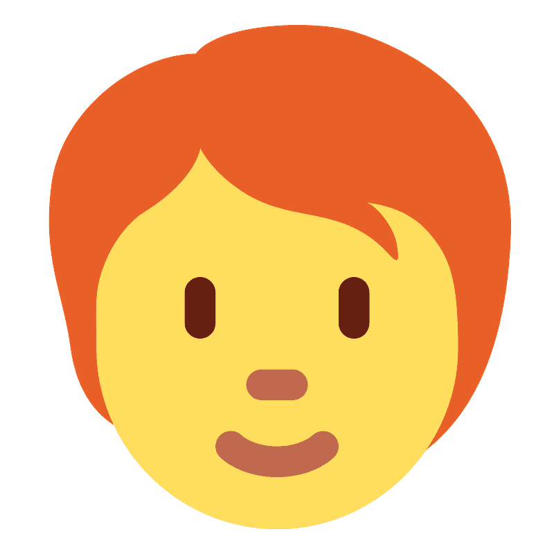 Person: red hair