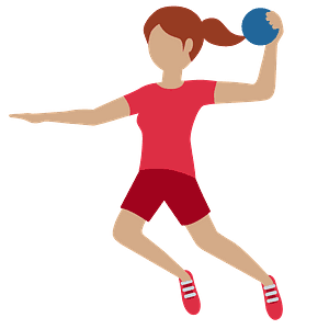 Woman playing handball