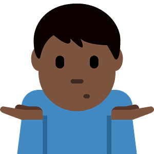Man shrugging