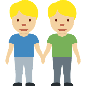 Men holding hands