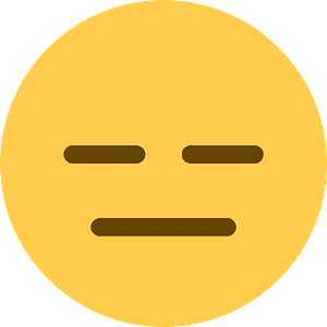Expressionless face