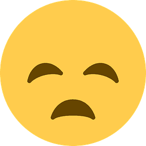 Disappointed face