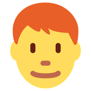 Man: red hair