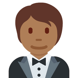 Person in tuxedo