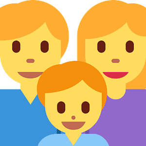 Family: man, woman, boy