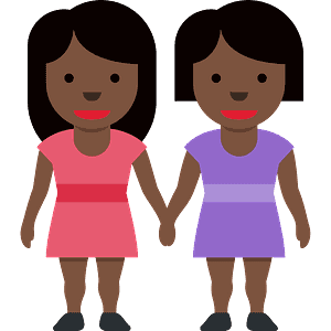 Women holding hands