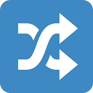 Shuffle tracks button