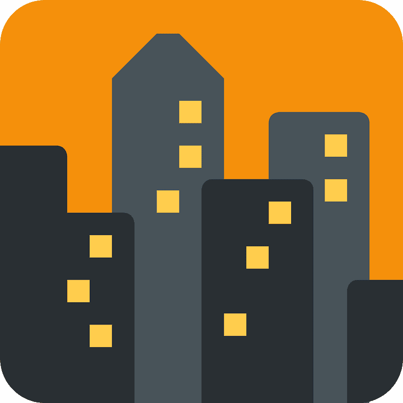 Cityscape at dusk