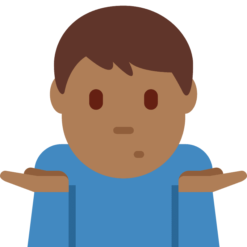 Man shrugging