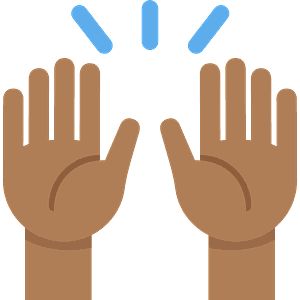 Raising hands