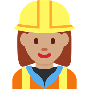 Woman construction worker