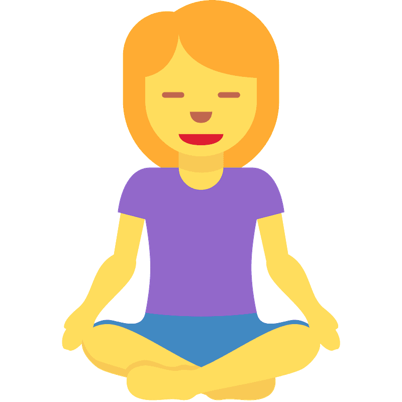 Woman in lotus position