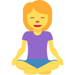 Woman in lotus position