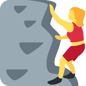 Woman climbing