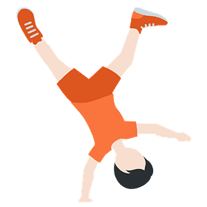 Person cartwheeling