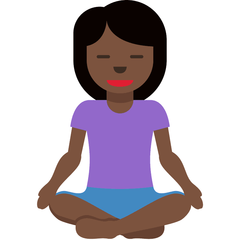 Woman in lotus position